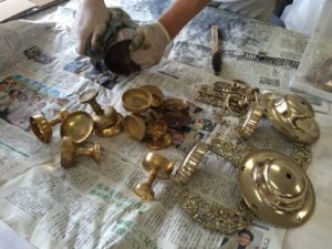 真鍮仏具の磨き